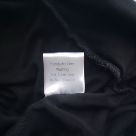 2-PIECE JERSEY SET WOMEN'S Black Long Sleeve Top & Pants Size Medium - Picture 3 of 7